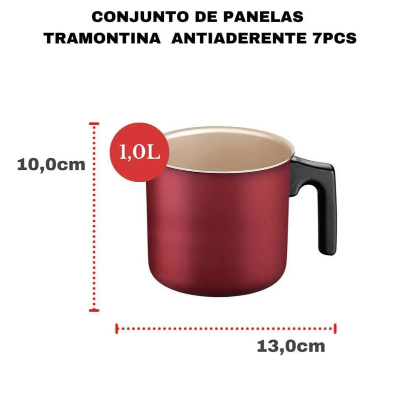 Jogo de Panelas Tramontina Turim 7 Pçs