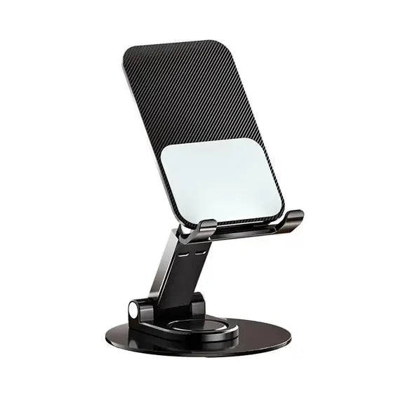 Suporte para Celular e Tablet - Dobrável, Giratório 360° e de Metal Cinza - Supmetal