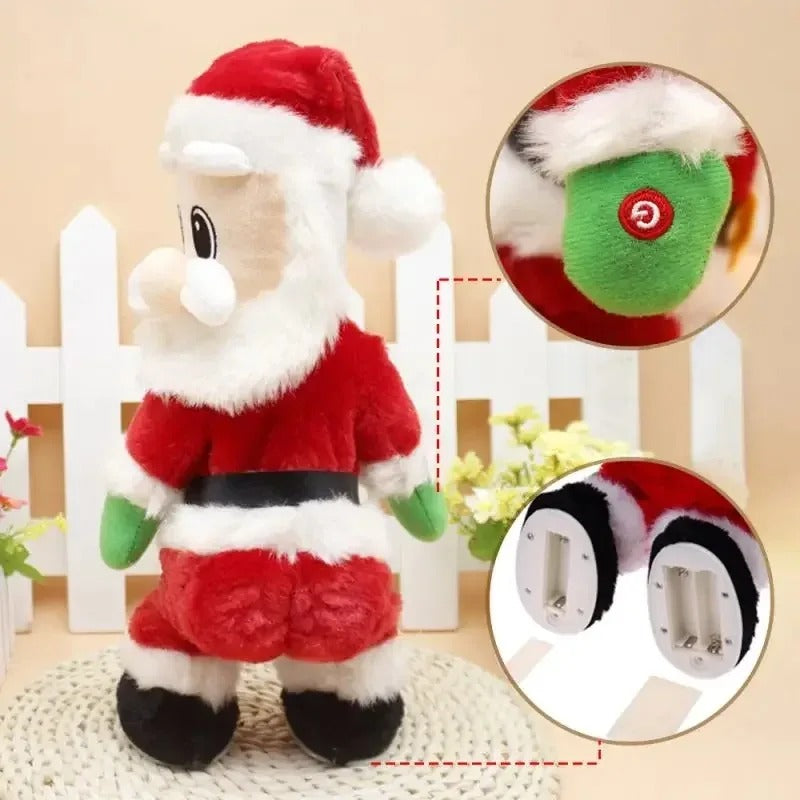 Papai Noel Musical Dançarino Com 32 cm - Noel